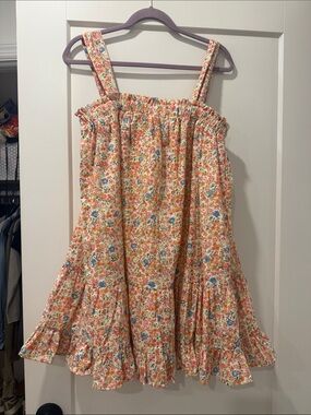 AQUA Floral Eyelet sundress